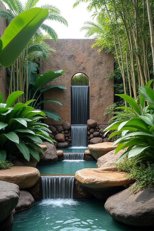 Filipino Landscape Stone Water Design